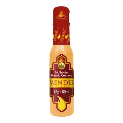 Molho de Pimenta Cremoso Tradicional Mendez 80ml